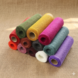 Gekleurd jute op rol 30 cm x 5 meter